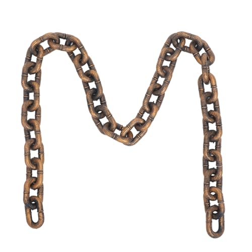 UPKOCH Simulierte Eisenkette Dekoration Hundeseilkette Hundekette Gefälschte Kette Leinenkette Hundehalsband Halloween Requisiten Halloween Ketten Halloween Kette Requisite Plastikketten von UPKOCH