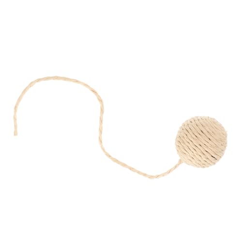 UPKOCH Cat Balls Mit Schwänzen Sisal Seil Katzenspielzeug Für Kratzbäume Interaktive Spielzeuge Für Katzen Kauen Und Spielen Ersatz Für Katzenkratzmöbel Cremefarben von UPKOCH
