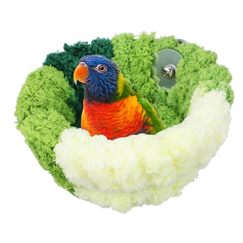 UPKOCH Sittich Nest für Käfige und Langlebiges Vogelbett im Stilvollen Design für Wellensittiche und Andere Vögel Einfach zu Montieren Bequemes Schlafnest für Winter und Herbst von UPKOCH