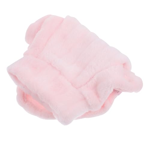 UPKOCH Sphynx Katzenpullover Wintermantel Weicher Hochkragen Warmer Haustiermantel für Haarlose Katzen und Kleine Hunde Atmungsaktiv Bequem XXL Hellrosa von UPKOCH