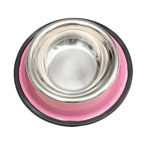 UPKOCH Stainless Steel Non Slip Pet Bowl for Dogs and Cats Base for Food and Water Durable and Easy to Clean for Puppies and Kittens von UPKOCH