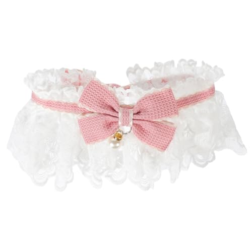 UPKOCH Süßes Katzenhalsband mit Spitze Verstellbares und Leichtes für und Kätzchen für und Tägliches Tragen Rosa Adorable Pet Collar für Stilvolle Haustiere UPKOCH Süßes Katzenhalsband mit Spitze Verstellbares und Leichtes für und Kätzchen für und Tägliches Tragen Rosa Adorable Pet Collar für Stilvolle Haustiere von UPKOCH