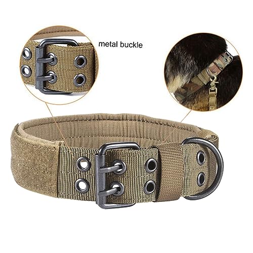 UPKOCH Taktisches Nylon Hundehalsband Mit Verstellbarer Metallschnalle Für Kleine Und Mittelgroße Regulierbar Und Sicher Für Haustiere von UPKOCH