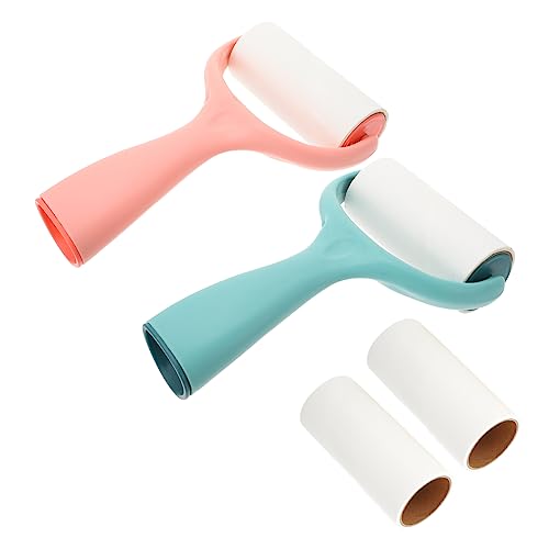 UPKOCH Teiliges Fusselrolle Tierhaarentferner Wiederverwendbar Klebrige Fusselrolle für Kleidung Sofa Auto und Bett Langlebiger Kunststoff und Papier Schonend zu Anzügen und Pullovern von UPKOCH