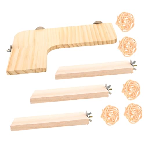 UPKOCH Teiliges Holz spielset für Haustiere Stabile Natürliche Holzplattform und Sprungbrett für Hamster Zwerghamster Meerschweinchen und Papageien Langlebiges Klettern und Kauspielzeug UPKOCH Teiliges Holz spielset für Haustiere Stabile Natürliche Holzplattform und Sprungbrett für Hamster Zwerghamster Meerschweinchen und Papageien Langlebiges Klettern und Kauspielzeug von UPKOCH