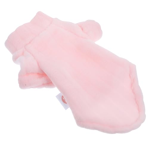 UPKOCH Thermaljacke mit hoher Hals Katzenkleidung Katzenmantel Haustiere Katzenpullover gepolstert wintermäntel hundemantel Dog Coat Kleidung für Sphynx Winddichte Hundekleidung Samt Rosa von UPKOCH