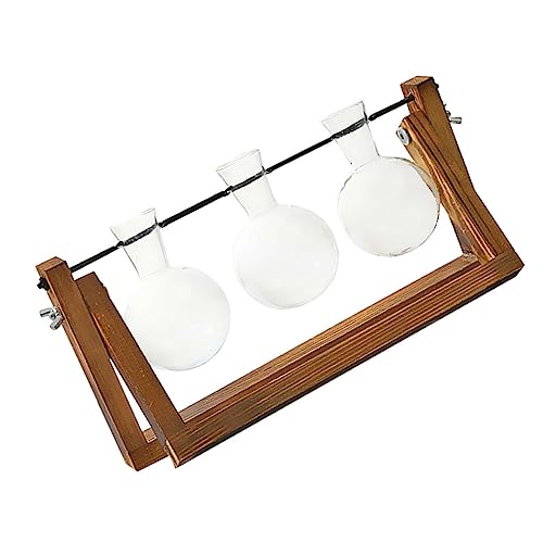 UPKOCH Tischvase Aus Naturmaterial Und Glas Für Blumenarrangement Grüne Vasen Für Wohnkultur Blumenvase Mit Kreativem Design Für Dekoration von UPKOCH