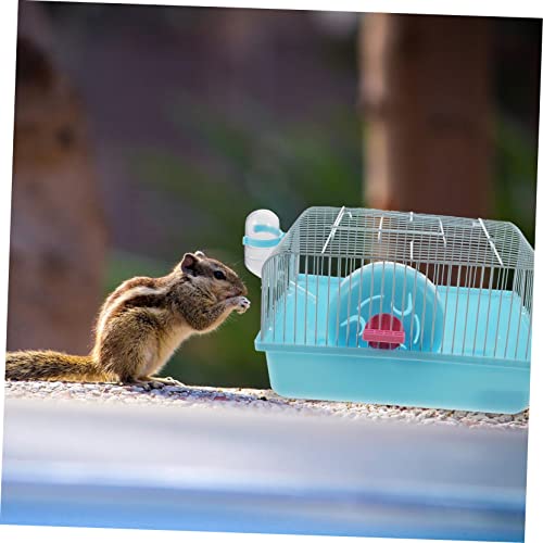 UPKOCH Tragbarer Hamsterkäfig mit Futter und Trinkschale Langlebiger Kleintierkäfig für Hamster Mäuse und Kleine Pelzige Haustiere Robustes Material für Unterwegs und Outdoor Einsatz von UPKOCH