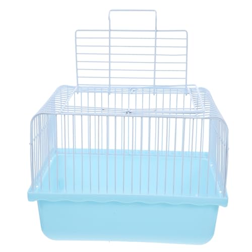 UPKOCH Tragbarer Vogelkäfig Reisekäfig Für Kleintiere Kanarienkäfig Vogel-Tragetasche Vogelreisekäfig Vogel Träger Taubenkäfig-vogelzubehör Kleinstierträger Kleintierkäfig Abs Sky-Blue von UPKOCH