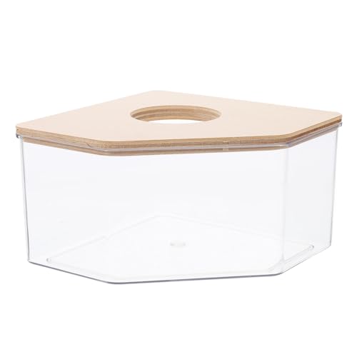 UPKOCH Transparente Hamster Badewanne Sandbad Toilette für Kleine Haustiere Wiederverwendbar Einfach zu Reinigen Klarer Badebereich für Chinchilla Rennmaus Praktisches Badezimmer Zubehör von UPKOCH