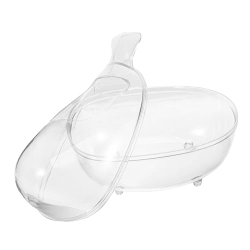 UPKOCH Transparente Hamsterbadewanne Sandbad Behälter für Kleine Haustiere Hamsterbadehaus mit Langlebigem Material als Hamstertoilette und Sandbad für Mäuse und Zwerghamster von UPKOCH
