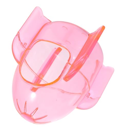 UPKOCH Transparenter Hamster Sandbadbehälter mit Tiefem Robustes Kunststoff Hamsterbad für Zwerghamster und Meerschweinchen Staubdichte Badewanne für Haustierpflege und Zufällige Farbe von UPKOCH