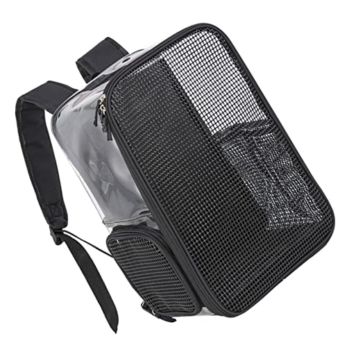UPKOCH Transparenter Haustierträger Rucksack für Katzen und Kleine Tragbar Komfortabel und Langlebig für Reisen und Ausflüge mit Verstellbarem von UPKOCH