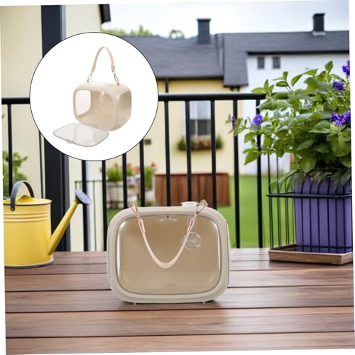 UPKOCH Transparenter Vogelkäfig Transportkäfig für Papageien und Wellensittiche Tragbarer Atmungsaktiver Outdoor-Bird Carrier mit Ultraleichtem Design Sicherer Parrot Travel Cage für UPKOCH Transparenter Vogelkäfig Transportkäfig für Papageien und Wellensittiche Tragbarer Atmungsaktiver Outdoor-Bird Carrier mit Ultraleichtem Design Sicherer Parrot Travel Cage für von UPKOCH
