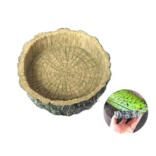 UPKOCH Umweltfreundliche Resin Futterschale für Schildkröten Geckos Schlangen und Reptilien Langlebig Ungiftig Leicht zu Reinigen mit Natürlicher Baumrinden Optik für Komfortables UPKOCH Umweltfreundliche Resin Futterschale für Schildkröten Geckos Schlangen und Reptilien Langlebig Ungiftig Leicht zu Reinigen mit Natürlicher Baumrinden Optik für Komfortables von UPKOCH