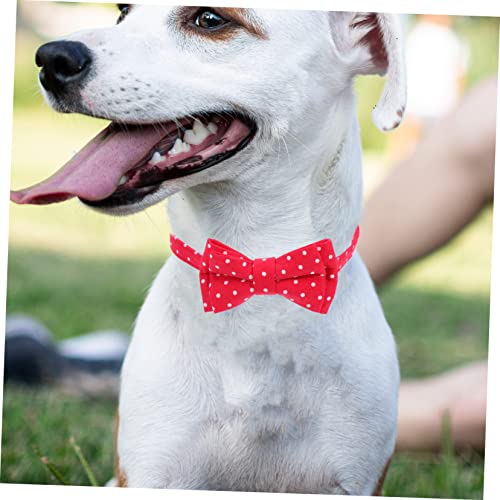 UPKOCH Verstellbares Hundehalsband mit Roter Baumwollfliege Kleine Haustier Halskrause mit Glocke Handgenähtes Zubehör für Hunde und Katzen Geeignet für Alltag Party und Festtage UPKOCH Verstellbares Hundehalsband mit Roter Baumwollfliege Kleine Haustier Halskrause mit Glocke Handgenähtes Zubehör für Hunde und Katzen Geeignet für Alltag Party und Festtage von UPKOCH