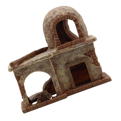 UPKOCH Vintage Dekoration für Aquarien Resin Versteck für Reptilien Aquariumgestaltung Natürliche und Stilvolle Fischtank und Platzsparend Sicher für Wasserqualität von UPKOCH