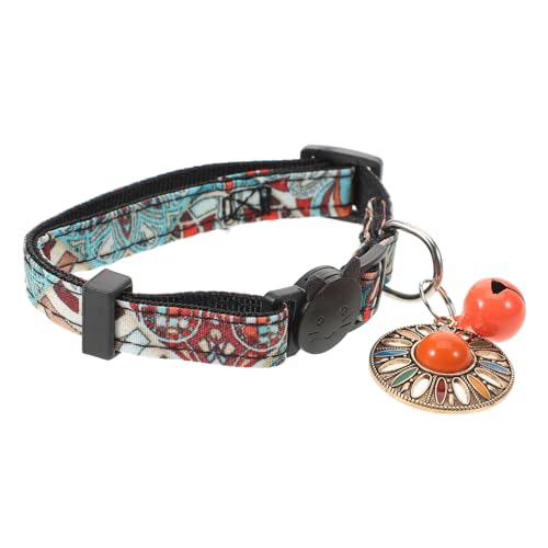 UPKOCH Vintage Pet Collar for Cats and Dogs Adjustable Style with Bell for Parties and Festive Occasions von UPKOCH