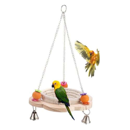 UPKOCH Vogel schaukelständer mit Bunten Holzperlen Lustiges Papageien von Balance und Bewegung Geeignet für Wellensittiche Nymphensittiche und Kleine Papageien Farblich Zufällige Farbe UPKOCH Vogel schaukelständer mit Bunten Holzperlen Lustiges Papageien von Balance und Bewegung Geeignet für Wellensittiche Nymphensittiche und Kleine Papageien Farblich Zufällige Farbe von UPKOCH