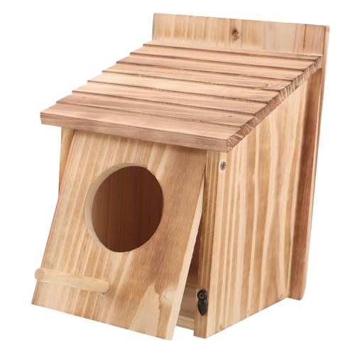 UPKOCH Hängendes Holz-vogelhaus Wetterfestes Nistkästchen Für Vögel Dekorative Vögel-Nest-Box Im Antiken Stil Für Garten Und Balkon von UPKOCH