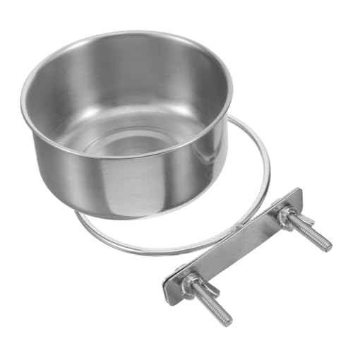 UPKOCH Vogelfutternapf mit Klemmhalter für Sittiche Nymphensittiche Papageien Hygienisch Reinigen Sicher für Haustiere Futter und Wassernapf von UPKOCH