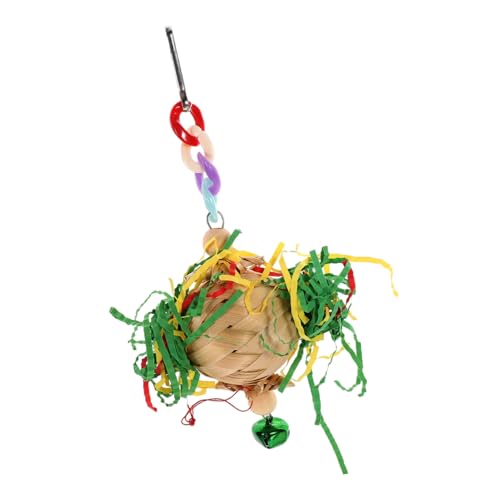 UPKOCH Holz Zerkleinerungsspielzeug Für Vögel Zum Aufhängen Für Papageienkäfige Kauspielzeug Für Vogelkäfige Hängespielzeug Für Nymphensittiche Zum Beißen von UPKOCH