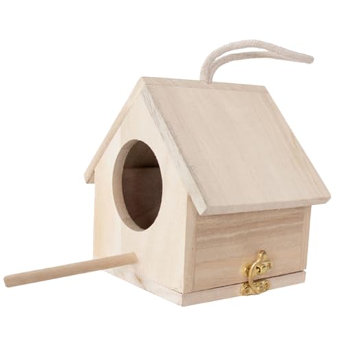 UPKOCH Vogelnestkasten aus Holz Hängendes Vogelhaus für Garten und Sichere Nistbox für Design zu Reinigen Dekorative Futterstelle für Wildvögel und Haustiere UPKOCH Vogelnestkasten aus Holz Hängendes Vogelhaus für Garten und Sichere Nistbox für Design zu Reinigen Dekorative Futterstelle für Wildvögel und Haustiere von UPKOCH