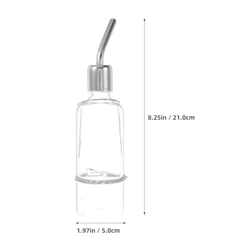 UPKOCH Wasserflasche für Haustiere: 180 ml Wasserspender für Tiere – Hängender Käfig-Tränkespender, Trinkbrunnen für Haustiere für Hunde und Katzen von UPKOCH