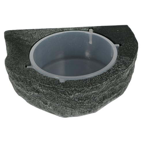 UPKOCH Wasserzufuhr Klein Wasserspender Haustier Automatisch Terrariumreptil Wasserfontäne Schüssel Groß Reptilien Gecko-Feeder Fütterung Wasserbehälter Wassernapf Green Harz von UPKOCH