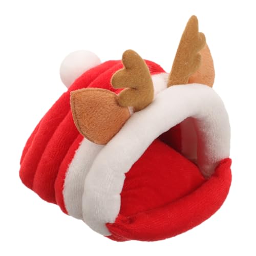 UPKOCH Weihnachtliches Hamster Nest im Rentierdesign Warmes und Gemütliches Schlafhaus für Kleine Haustiere für Hamster Chinchillas und Meerschweinchen UPKOCH Weihnachtliches Hamster Nest im Rentierdesign Warmes und Gemütliches Schlafhaus für Kleine Haustiere für Hamster Chinchillas und Meerschweinchen von UPKOCH