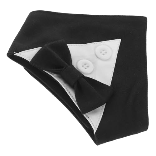 UPKOCH Welpen Bandana Für Hochzeiten Schwarzes Hundehalsband Für Kleine Stilvolles Haustier Speichelschal Hundeaccessoire Für Besondere Anlässe von UPKOCH