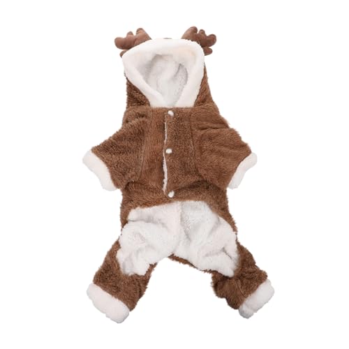 UPKOCH Wintermantel Hund mit Elk Atmungsaktiv Vierbeiniger Warmpulli für Kleine Hunde Weiche Hautfreundliche Outdoor Bekleidung für und Festliche Anlässe von UPKOCH