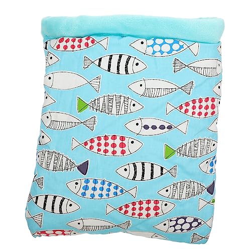 UPKOCH Zuckergleiter Schlafsack für Kleintiere Baumwollbett für Hamster Meerschweinchen Gemütlicher und Warmer Schlafbeutel mit Fischdesign für Käfige und Bodenutzung UPKOCH Zuckergleiter Schlafsack für Kleintiere Baumwollbett für Hamster Meerschweinchen Gemütlicher und Warmer Schlafbeutel mit Fischdesign für Käfige und Bodenutzung von UPKOCH
