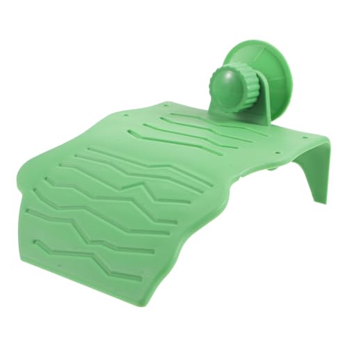 UPKOCH Zwerg Plattform Schildkrötentisch Tank Schildkrötenrampen Für Aquarien Dekorationen Für Schildkrötenpanzer Turtle Panzerzubehör Ausrüstung Frosch Reptil Aquarium Green Plastik von UPKOCH