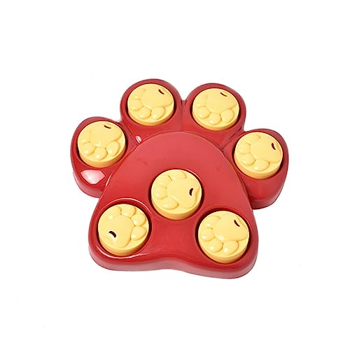 UPKOCH langsam fressender Feeder katzenfutter Box Futterbox für Katzen Haustier Schüssel Slow Feeder Hundenapf Hundenäpfe Futternapf für Welpen Futterspender Slow-Food-Bowl rot von UPKOCH