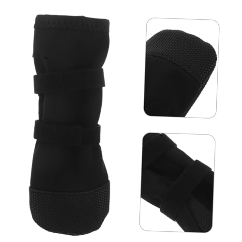 UPKOCH wasserdichte Verstellbare Hundeschuhe für Wundschutz rutschfeste Pfotensocken mit Leckschutz Atmungsaktiv und Wetterfest für Outdoor und Postoperative Heilung von UPKOCH