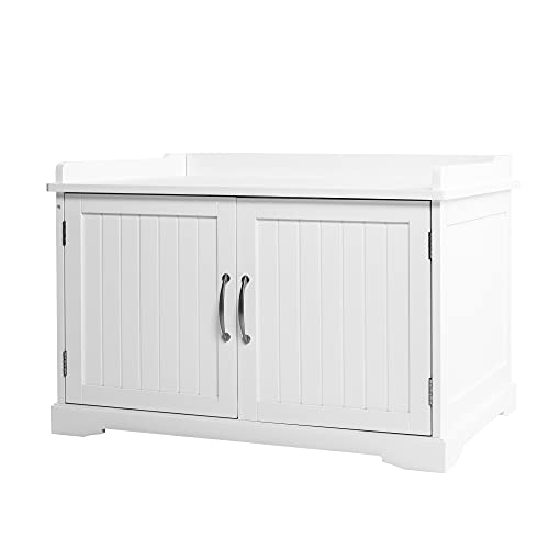 UPP Katzenschrank XXL aus massivem & nachhaltigem Holz I Katzenhütte für Katzentoilette oder als Hundehütte I Indoor & Outdoor Kommode für's Katzenklo I Moderne Katzenvilla in weiß UPP Katzenschrank XXL aus massivem & nachhaltigem Holz I Katzenhütte für Katzentoilette oder als Hundehütte I Indoor & Outdoor Kommode für's Katzenklo I Moderne Katzenvilla in weiß von UPP