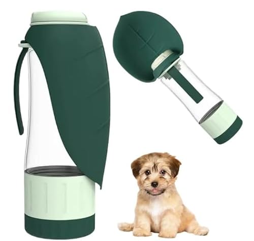 Hundetrinkflasche 330ml mit 60ml Futterbehälter, tragbare Trinkflasche to go für kleine & große Hunde – Ideal für Reisen, Wandern & Outdoor Hundetrinkflasche 330ml mit 60ml Futterbehälter, tragbare Trinkflasche to go für kleine & große Hunde – Ideal für Reisen, Wandern & Outdoor von UPROZIL