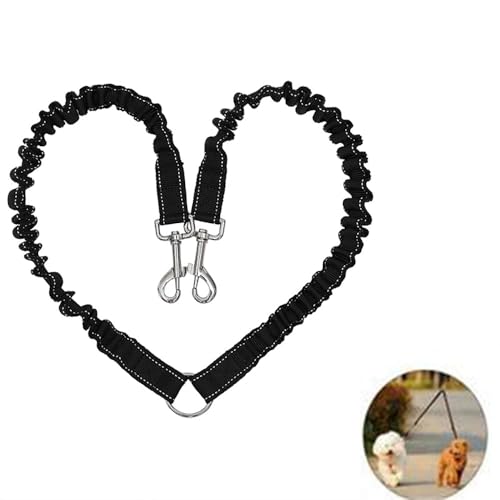 UQMIQURA Hundeleine für 2 Hunde, Leine für Zwei Hunde, Doppelleine Verstellbar 360°Drehbar Hundeleine, Double Dog Doppelleine Gehen Schwarz Trainer Leine für Kleine, Mittlere und Große Hunde UQMIQURA Hundeleine für 2 Hunde, Leine für Zwei Hunde, Doppelleine Verstellbar 360°Drehbar Hundeleine, Double Dog Doppelleine Gehen Schwarz Trainer Leine für Kleine, Mittlere und Große Hunde von UQMIQURA