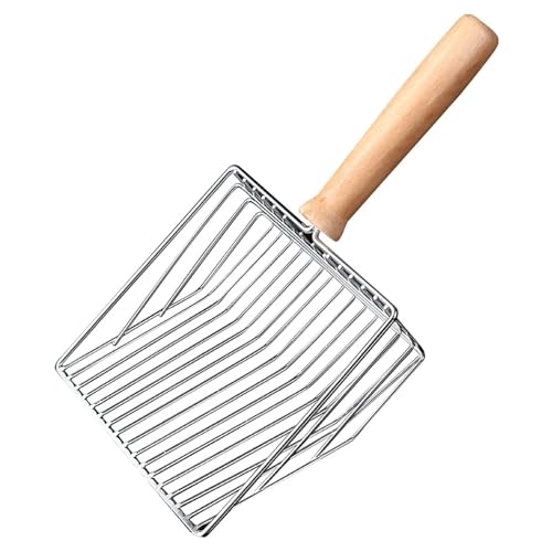 UQMIQURA Katzenstreuschaufel, 28cm Katzenstreu Schaufel mit Holzgriff, Katzenklo Schaufel Metall, Katzenschaufel für Katzenklo, Schaufel Katzenklo für Katzentoilette, Katzen, Hund UQMIQURA Katzenstreuschaufel, 28cm Katzenstreu Schaufel mit Holzgriff, Katzenklo Schaufel Metall, Katzenschaufel für Katzenklo, Schaufel Katzenklo für Katzentoilette, Katzen, Hund von UQMIQURA