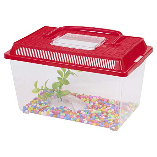 URBNLIVING Aquarium-Starter-Set aus Kunststoff, Rot von URBNLIVING