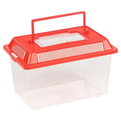 URBNLIVING Käfig für Aquarien, klein, mit Griff und Lüftungsschlitzen, Rot URBNLIVING Käfig für Aquarien, klein, mit Griff und Lüftungsschlitzen, Rot von URBNLIVING