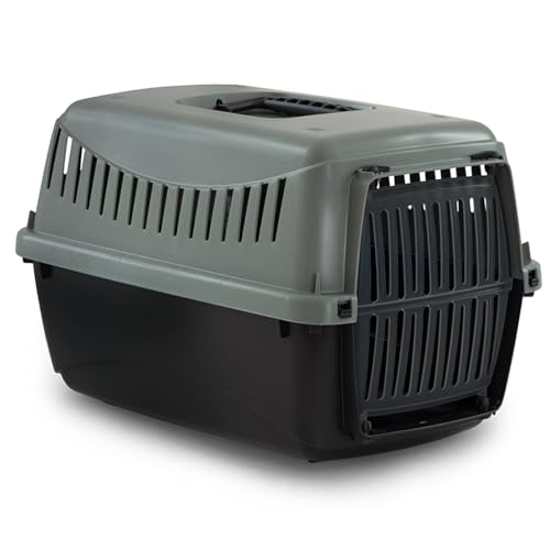 URBNLIVING Transportbox für Hunde und Katzen aus Kunststoff, robuste und leichte Reisebox mit sicherem Schloss und Belüftung, leicht zu reinigende Hundehütte für Welpen, Kätzchen und kleine Haustiere URBNLIVING Transportbox für Hunde und Katzen aus Kunststoff, robuste und leichte Reisebox mit sicherem Schloss und Belüftung, leicht zu reinigende Hundehütte für Welpen, Kätzchen und kleine Haustiere von URBNLIVING