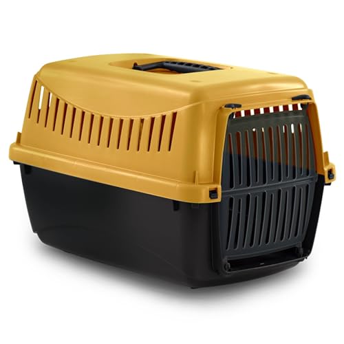 URBNLIVING Transportbox für Hunde und Katzen aus Kunststoff, robuste und leichte Reisebox mit sicherem Schloss und Belüftung, leicht zu reinigende Hundehütte für Welpen, Kätzchen und kleine Haustiere URBNLIVING Transportbox für Hunde und Katzen aus Kunststoff, robuste und leichte Reisebox mit sicherem Schloss und Belüftung, leicht zu reinigende Hundehütte für Welpen, Kätzchen und kleine Haustiere von URBNLIVING