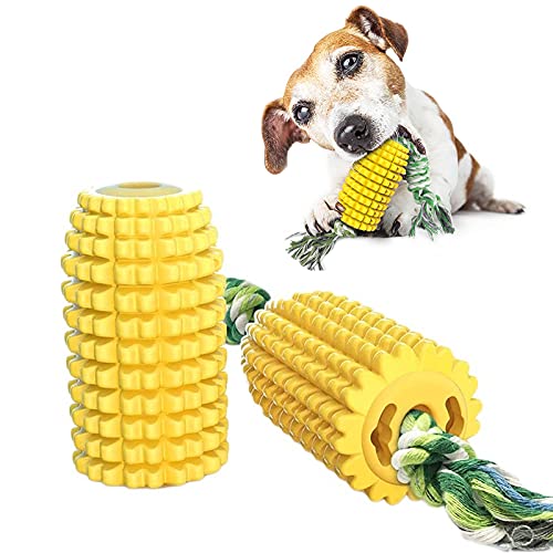 Corn Backenzahn mit Seil,MaissMolartangen, geeignet für kleine, große und mittelgroße Hunde aggressives Zahnputzspielzeug, Jagd und Snackbeschaffung, Hundezahnputzspielzeug (Sprachmodelle) von URCheers