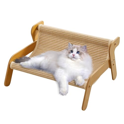 URCheers Sisal Kratzstuhl für Katzen, Katzenliegestuhl für Innen und Außen, Krallenschleifen & Schlafen 2-in-1, Kratzmöbel für alle Katzen Spielen, Entspannen, Geeignet für Wohnzimmer, Garten, Balkon URCheers Sisal Kratzstuhl für Katzen, Katzenliegestuhl für Innen und Außen, Krallenschleifen & Schlafen 2-in-1, Kratzmöbel für alle Katzen Spielen, Entspannen, Geeignet für Wohnzimmer, Garten, Balkon von URCheers