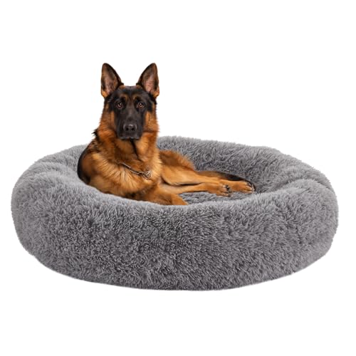 URGVANZ PET Beruhigendes Hundebett, Anti-Angst, Donut-Hundebett für kleine, mittelgroße und große Hunde, waschbar, Plüsch, flauschig, für den Innenbereich, Katze, Kätzchen, rundes Kuschelkissen, 114,3 URGVANZ PET Beruhigendes Hundebett, Anti-Angst, Donut-Hundebett für kleine, mittelgroße und große Hunde, waschbar, Plüsch, flauschig, für den Innenbereich, Katze, Kätzchen, rundes Kuschelkissen, 114,3 von URGVANZ PET