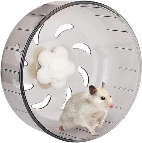 Hamster-Übungsrad, 13 cm leises Hamster-Laufrad, kleines Spielzeugkäfigzubehör für Haustiere, geeignet für Hamster, Rennmäuse, Zwerghamster usw. von URITIS