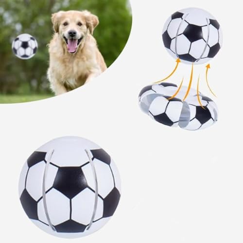 Interaktiver fliegender Untertassen-Hundeball, Haustierspielzeug, fliegender Untertassenball, mittleres interaktives Spielzeug für kleine Hunde, Doggy-Scheibenball für Hunde, magischer UFO-Deformation von URITIS