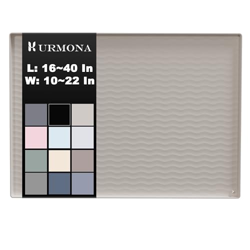 URMONA Wasserdichte Silikon-Untertischmatte, Schrank- und Thekenschutz, Regaleinlage für Küche und Bad, Aufbewahrung und Organizer, Streumatte, Haustiermatte, Katzenwelpen, Beige, 63,5 x 55,9 cm von URMONA